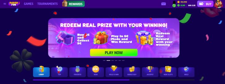 AcornFun Homepage