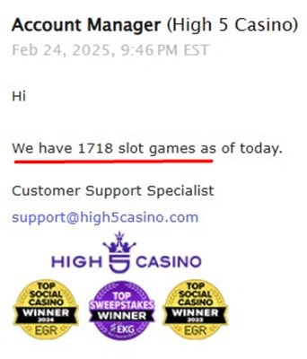 High 5 Slot Games