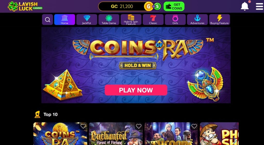 Lavish Luck Homepage