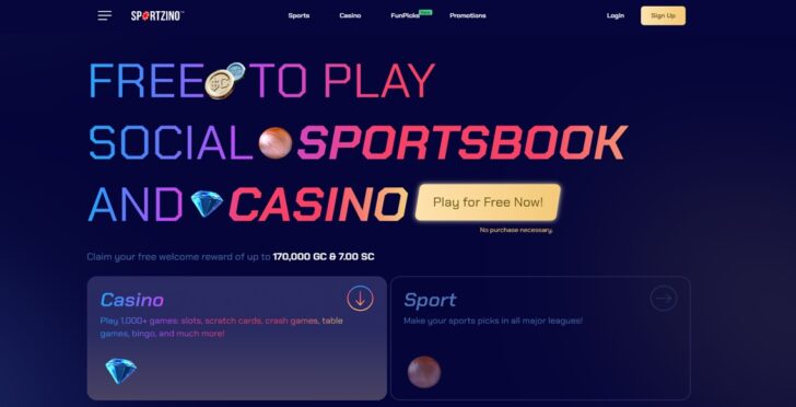 Sportzino Homepage