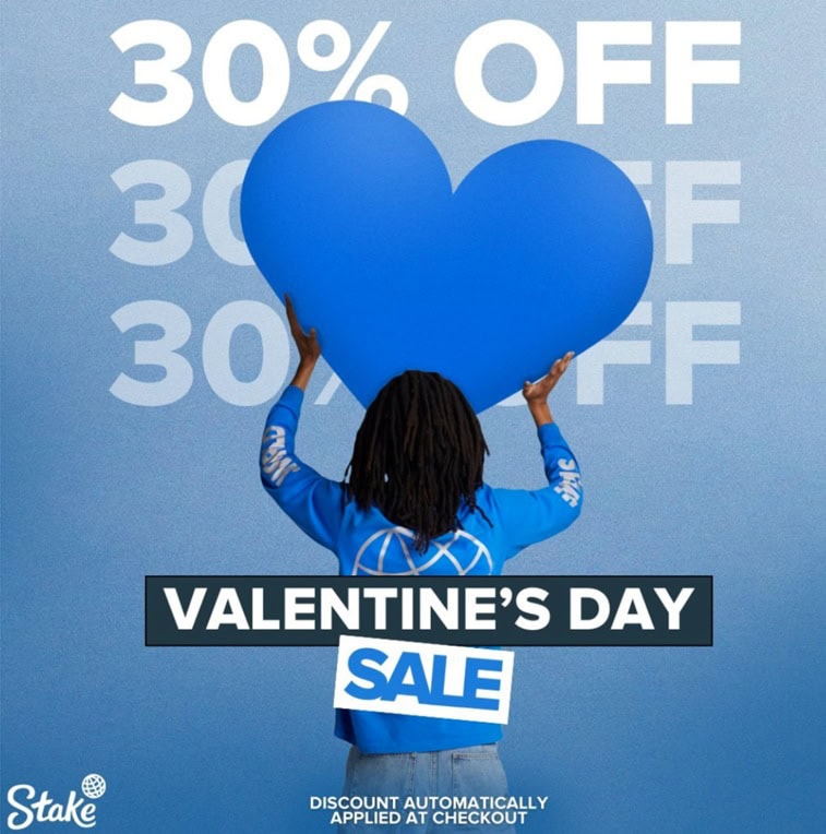 Stake.us Valentine's Day Bonus
