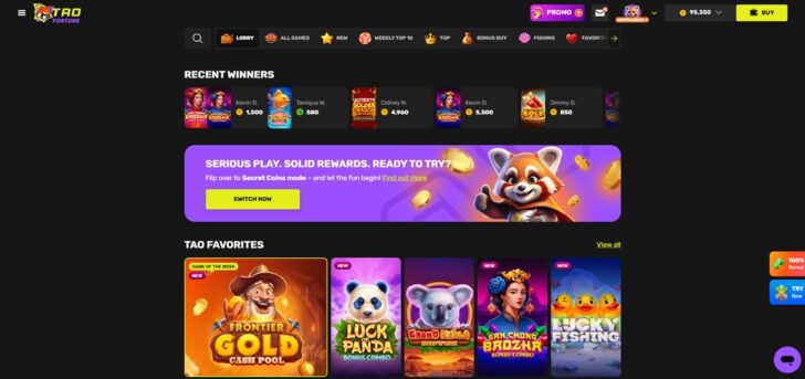 TaoFortune Lobby
