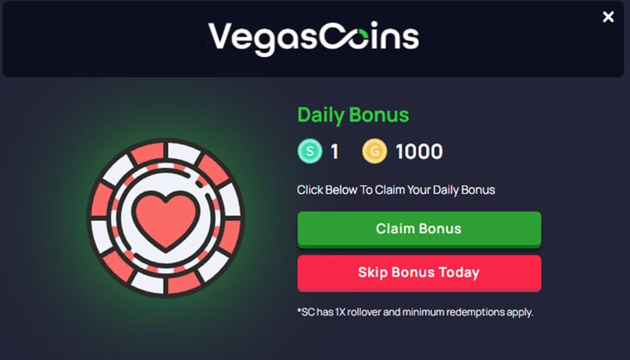 Vegas Coins Daily Bonus