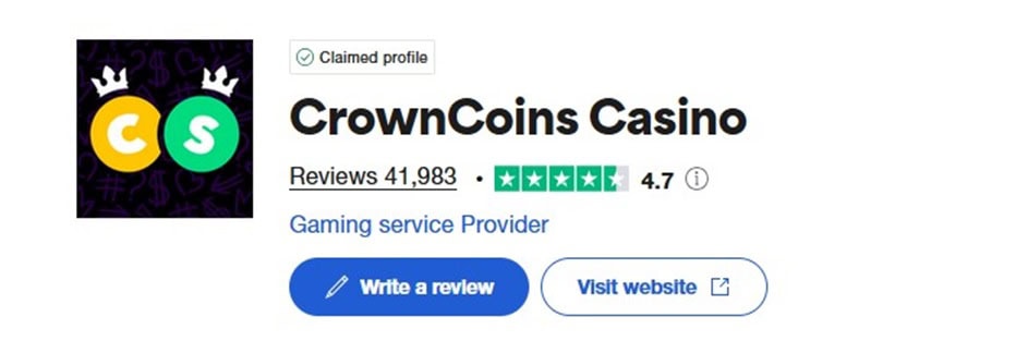 CrownCoins Casino Trustpilot