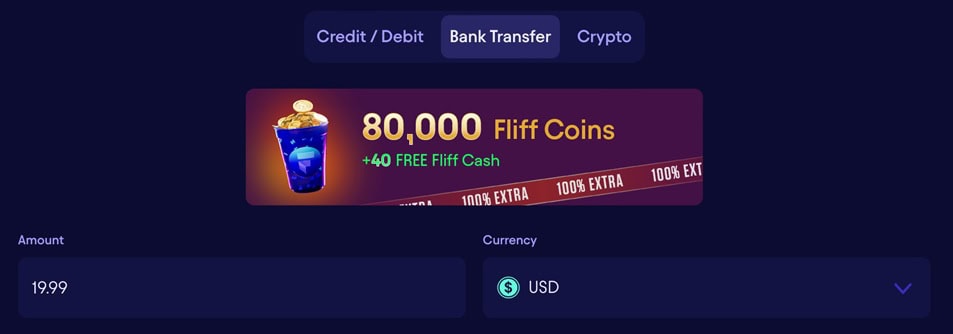 Fliff Bank Transfer
