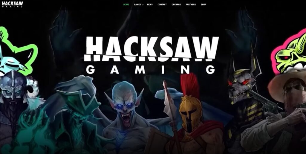 Hacksaw Gaming Homepage