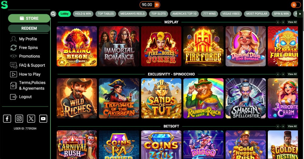 lonestar casino lobby