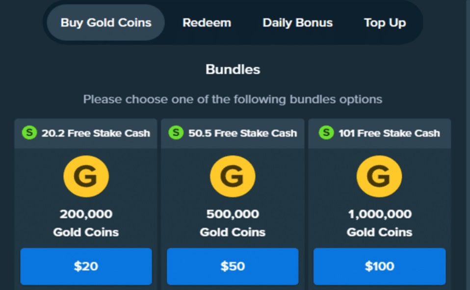 Stake.us Buy GC