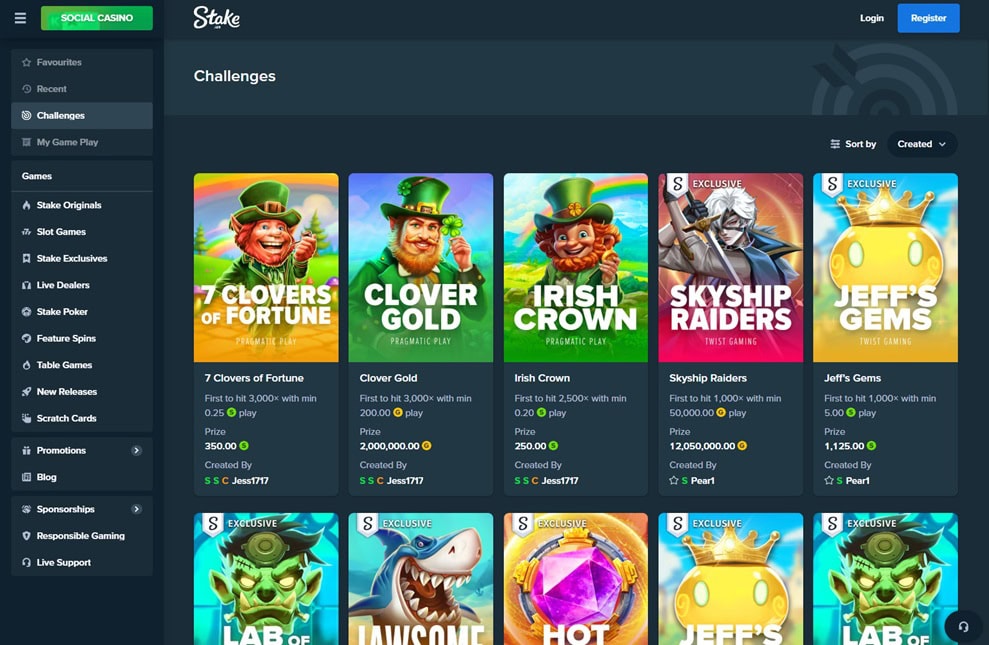 Stake.us Challenges