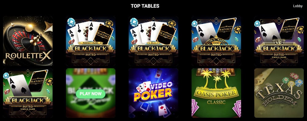 table games at lonestar