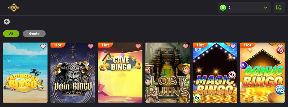 BucksJet Bingo