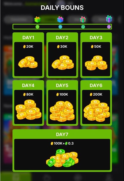 BucksJet Daily Bonus