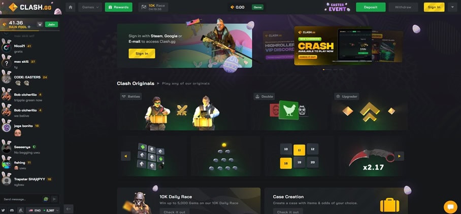 Clash.gg UX