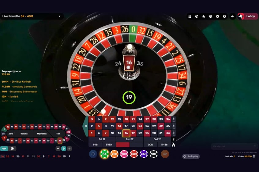 CoinsBucks Live Roulette