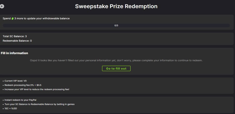 CoinsBucks Redemption