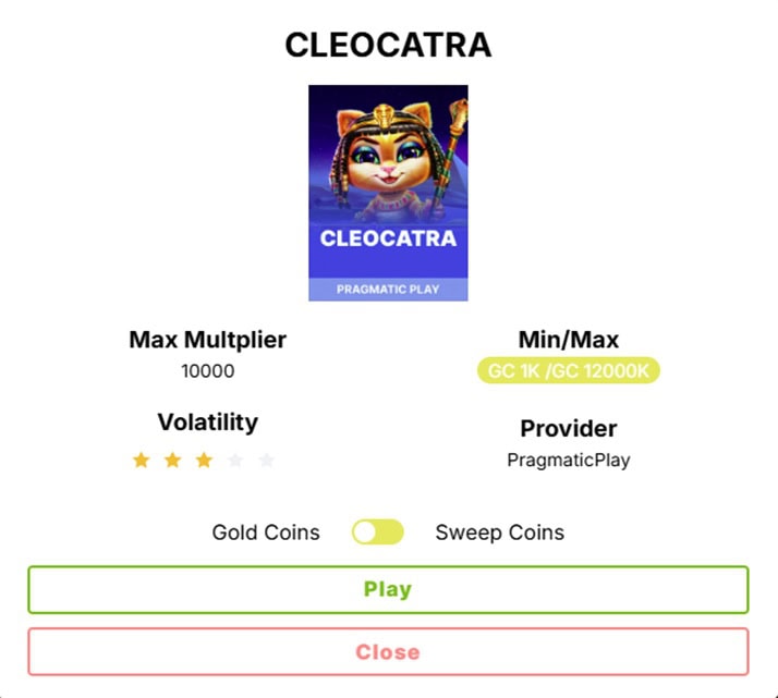 CoinsBucks Slot Info