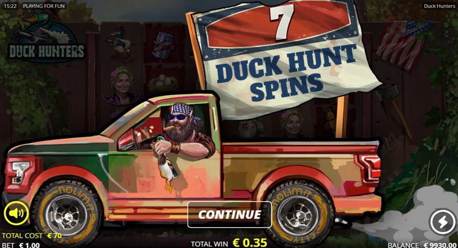 Duck Hunters Free Spins