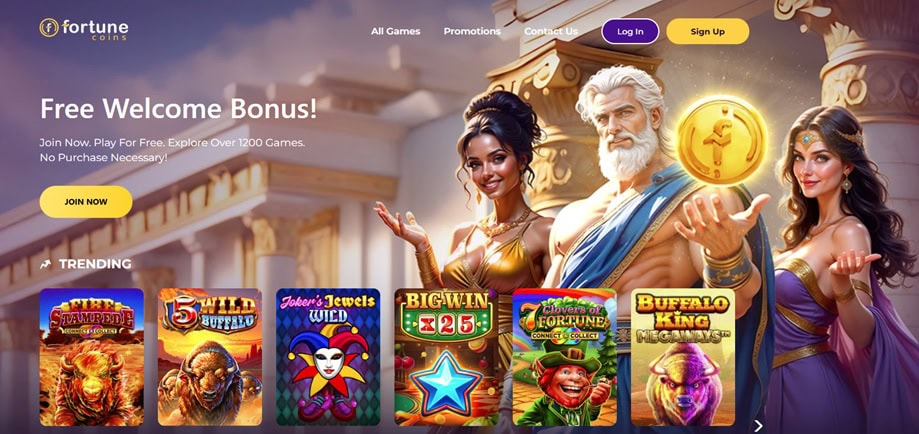 Fortune Coins Homepage