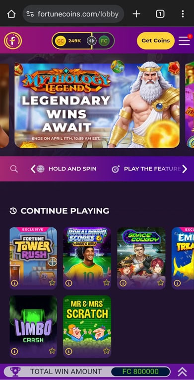 Fortune Coins UX
