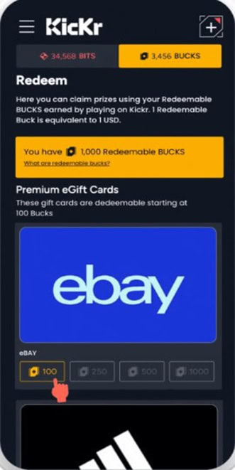 Kickr Redeem