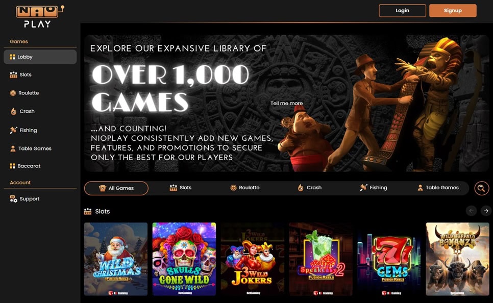 NioPlay Homepage