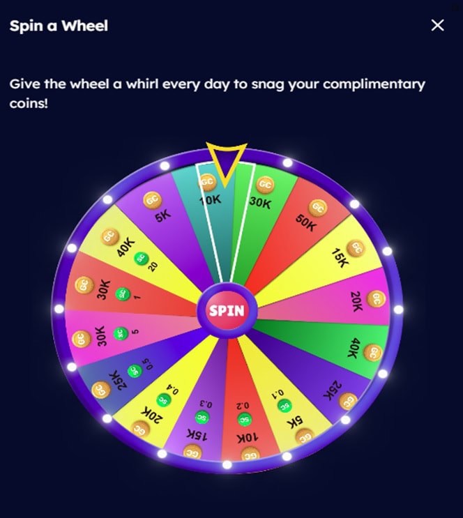 SpeedSweeps Daily Wheel