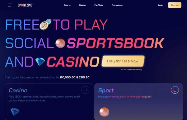 Sportzino Homepage