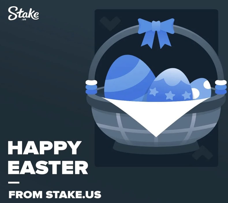 Stake.us Easter Banner