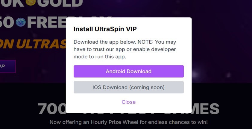 UltraSpin App