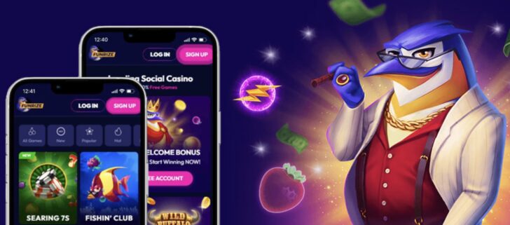Funrize mobile app welcome page