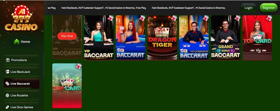 A1-Casino Live Dealer