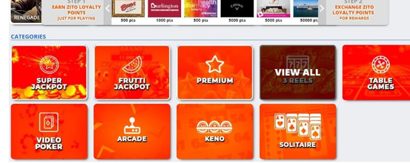 Carnival Citi Categories