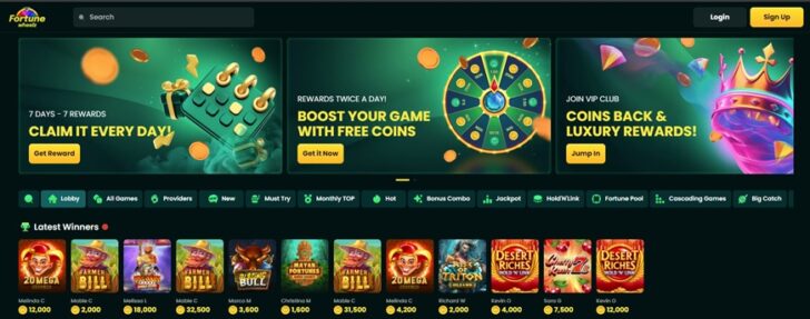 Fortune Wheelz Lobby