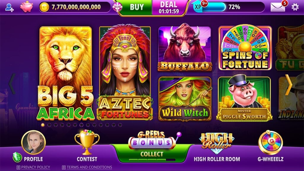 Gambino Slots Lobby