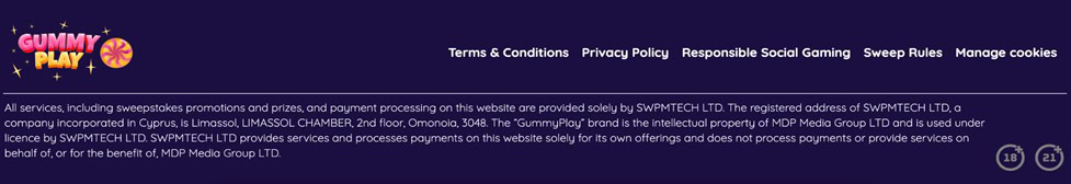 GummyPlay Footer