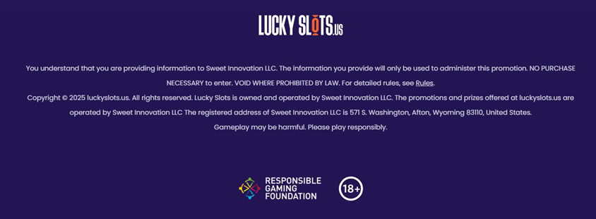 Lucky Slots Footer