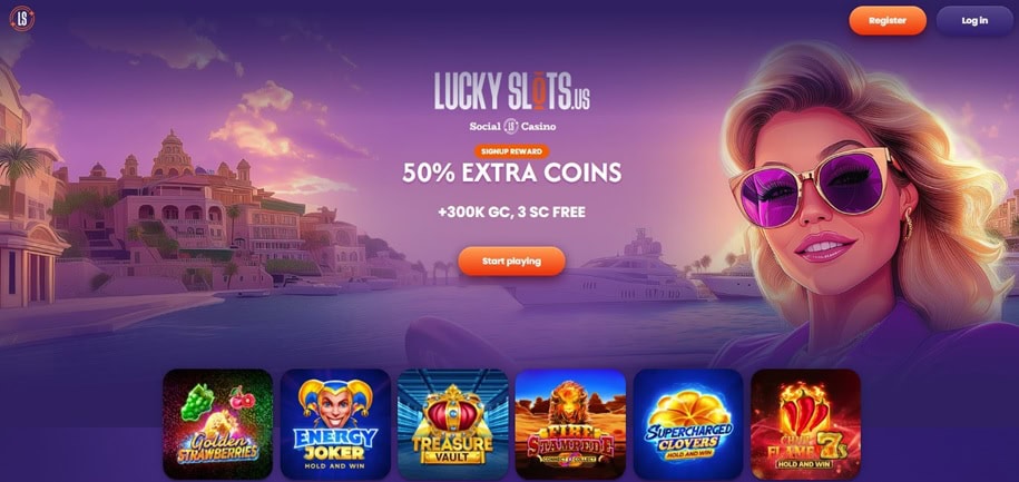 Lucky Slots Homepage