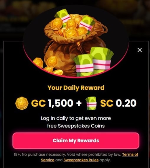 Mega Bonanza Daily Bonus