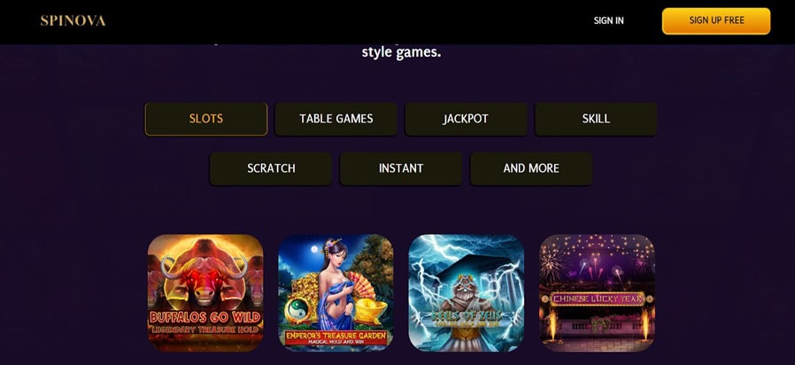 Spinova Games