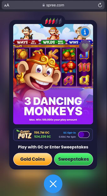 Spree 3 Dancing Monkeys