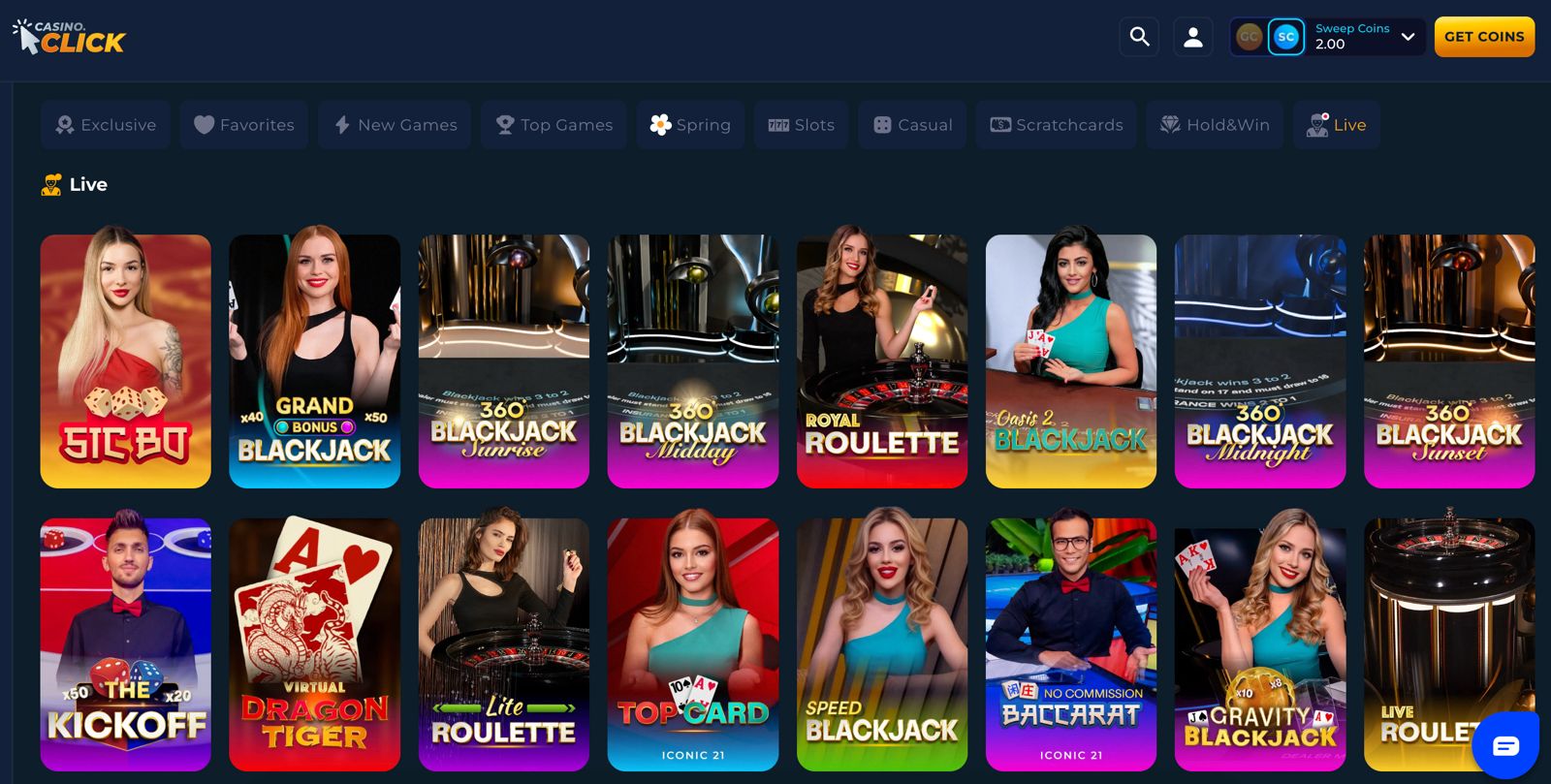 Casino Click Blackjack Live Casino