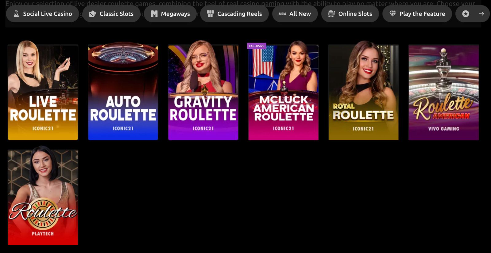 McLuck Casino Roulette Live Games