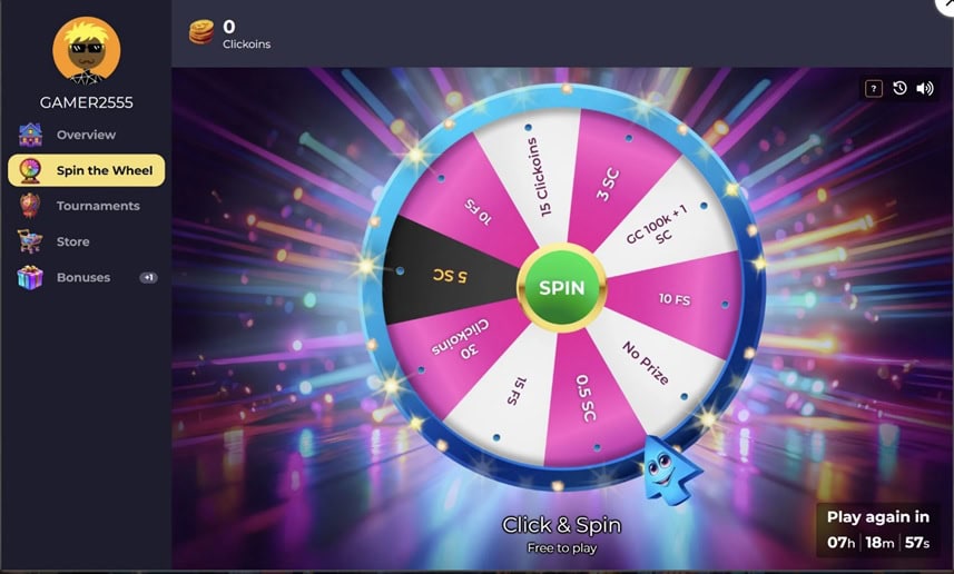 Casino.click’s Clickoins Wheel