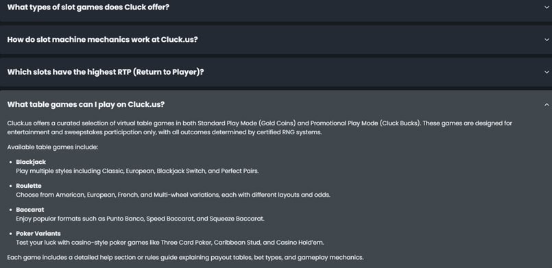 Cluck FAQs