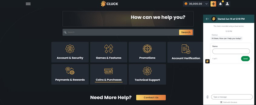 Cluck Support