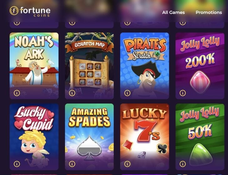 Fortune Coins Scratch Cards