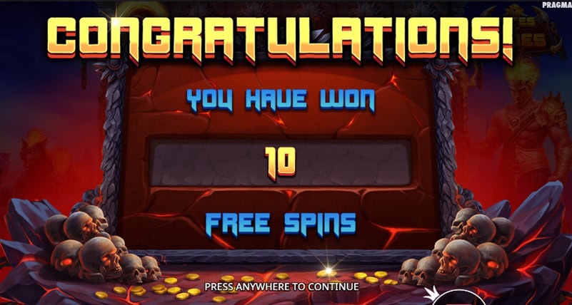 Gates of Hades Free Spins