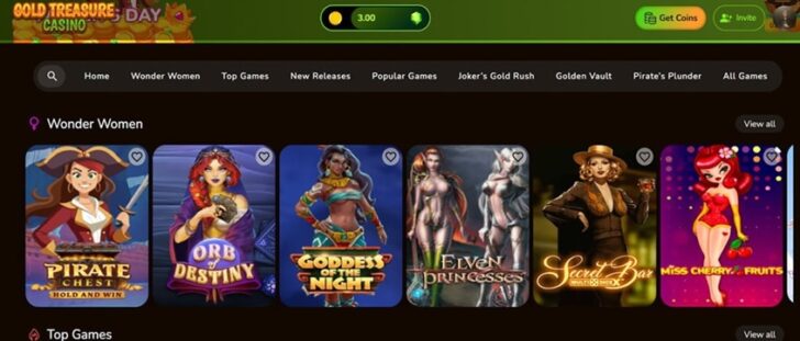 Gold Treasure Feature Games