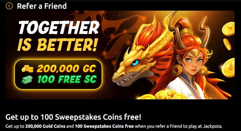 Jackpota Referral Bonus