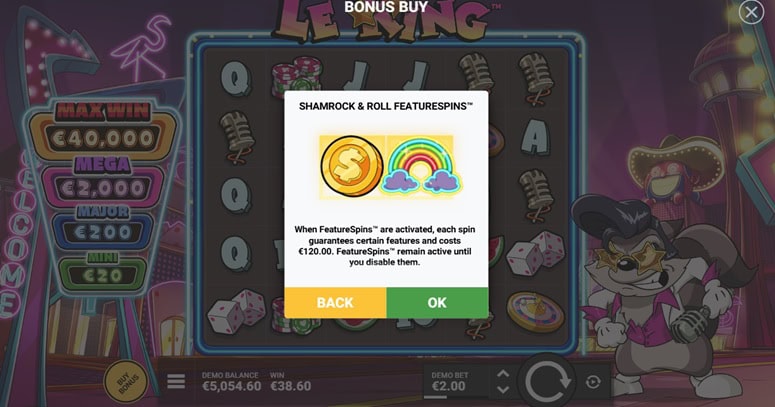 Le King Bonus Buy Shamrock & Roll